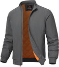 Men's Winter Lightweight Bomber Jacket - Water Resistant Windbreaker
