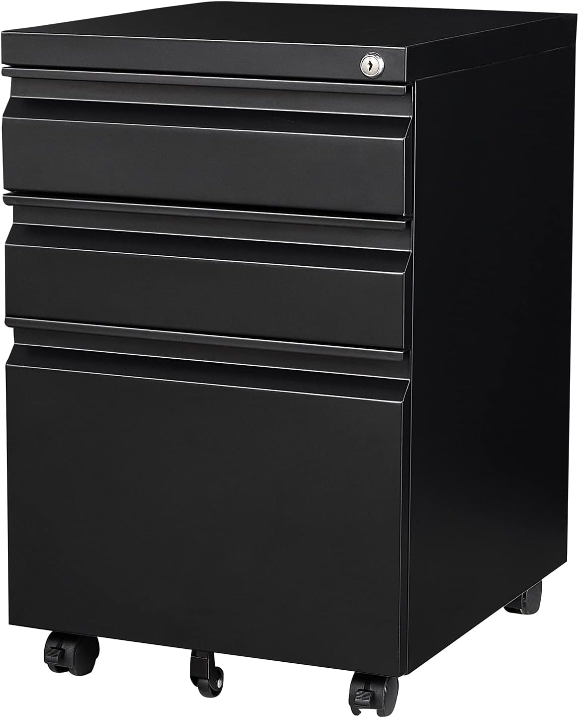 3 Drawer File Cabinet with Wheels for Office and Home Use
