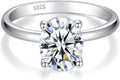 IMOLOVE Solitaire Moissanite Engagement Ring 1CT D VVS1