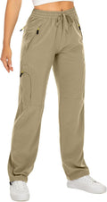 Womens Hiking Cargo Pants Quick Dry UPF 50 - Lightweight Travel