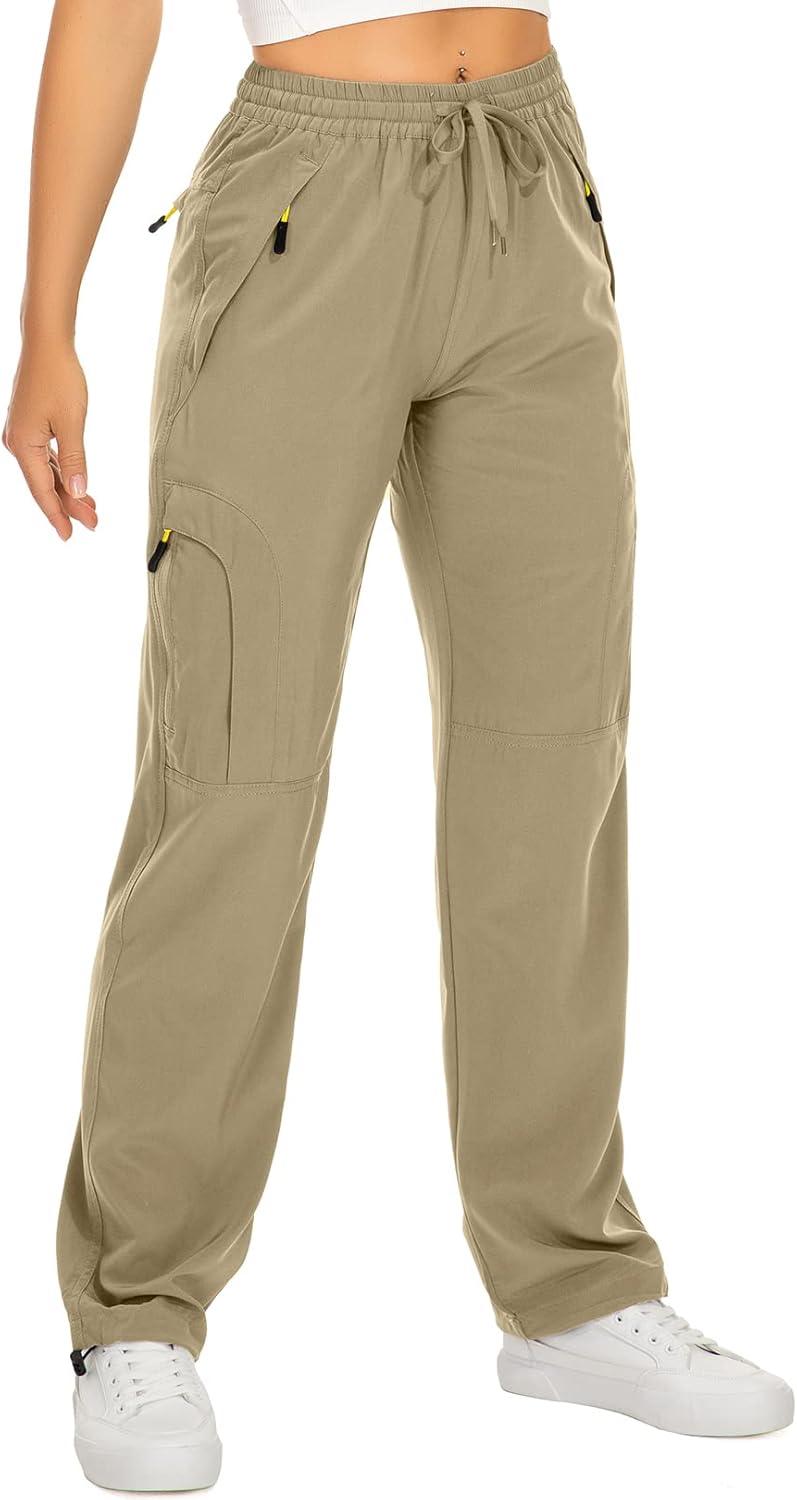 Womens Hiking Pants Quick Dry Lightweight Cargo Safari Pants