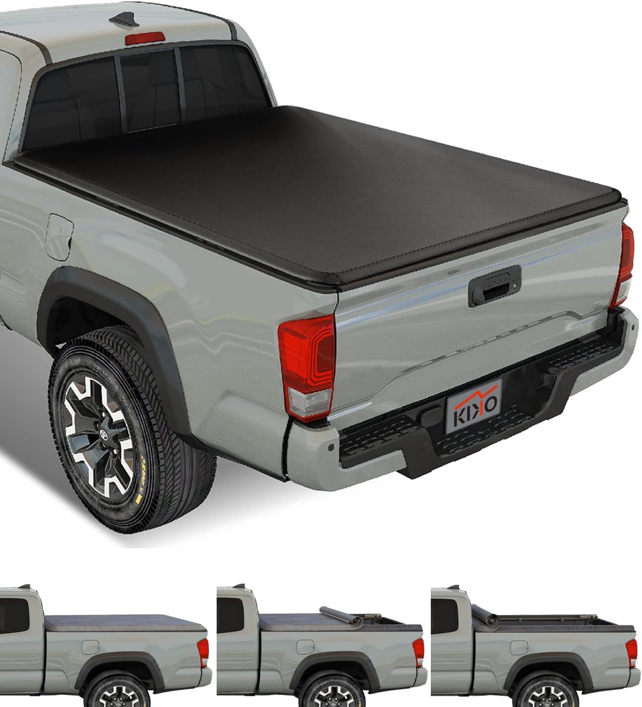 Kikito Vinyl Soft Roll-Up Tonneau Cover for Toyota Tacoma 5ft