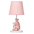 Enchanted Safari Pink Leopard Lamp with Shade & Bulb - Nursery Glow