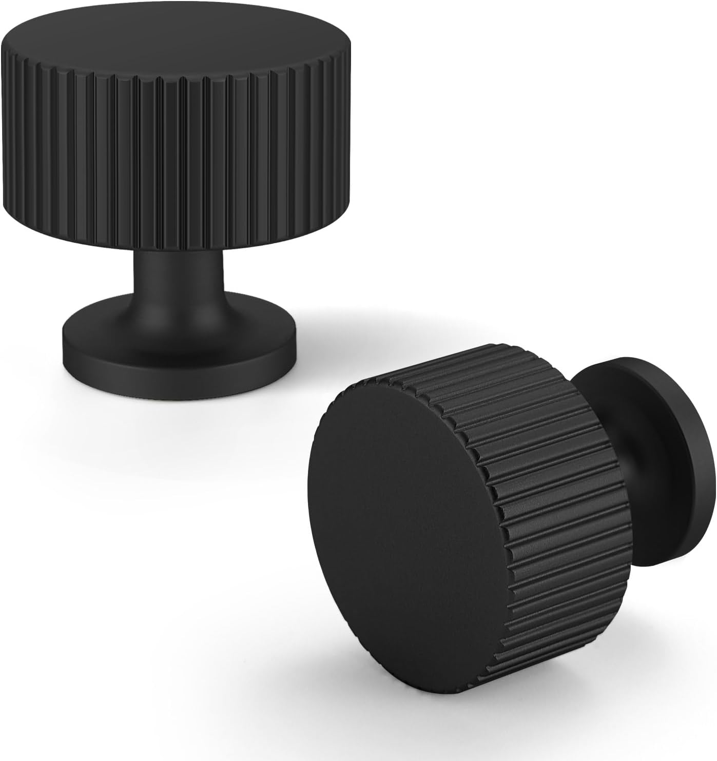 25 Pack Matte Black Cabinet Knobs for Kitchen and Dresser Drawers