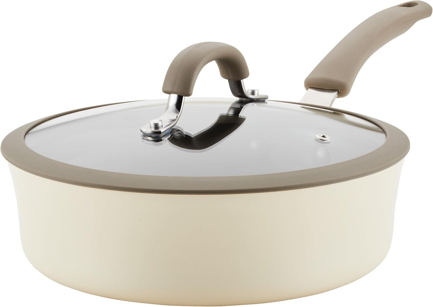 Rachael Ray Cook + Create Nonstick Saute Pan with Lid, 3 Quart