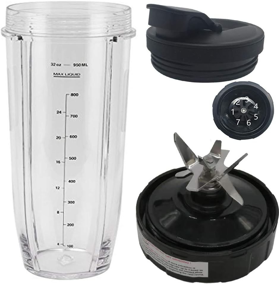 Upgrade Your Blender: 32oz Cup + Blade Assembly for Nutri Ninja Pro