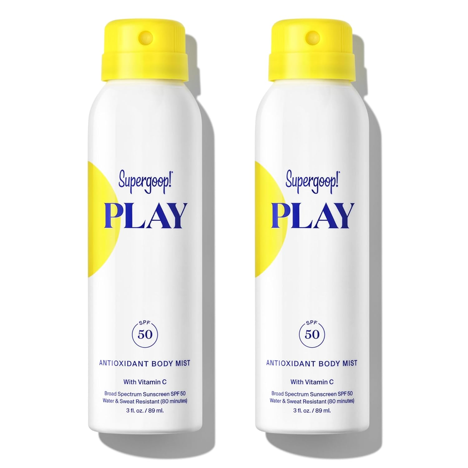 Supergoop! PLAY SPF 50 Antioxidant Body Mist for Active Days