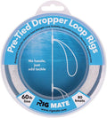 60 lb Pre-Tied Dropper Loop Rigs for Saltwater & Freshwater Fishing
