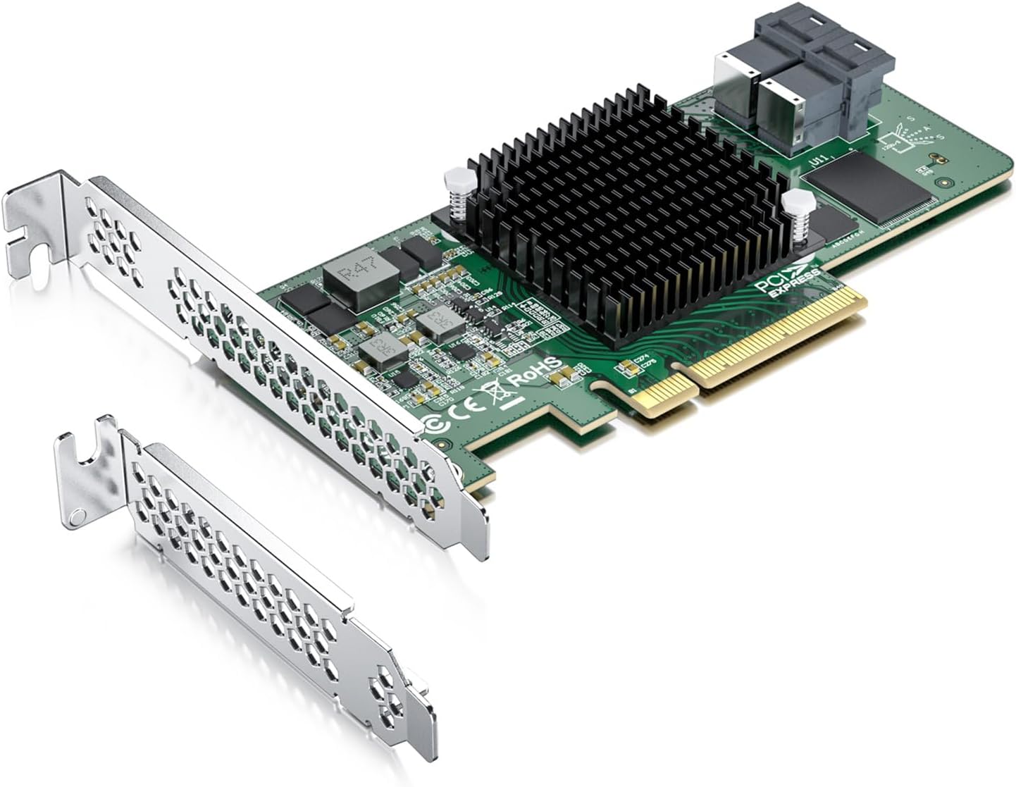 12G Internal PCI-E SAS/SATA HBA Controller Card for RAID Setup