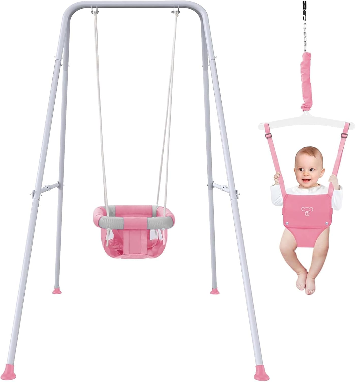 2 in 1 Baby Jumper and Swing for Indoor and Outdoor Fun