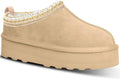 Women's Platform Mini Boots Slippers - Warm Faux Fur Ankle Boots
