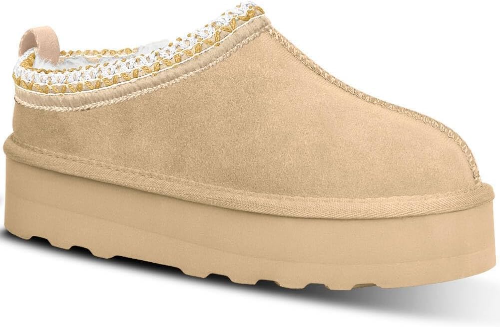 Women's Platform Mini Boots with Fur Lining for Winter Comfort