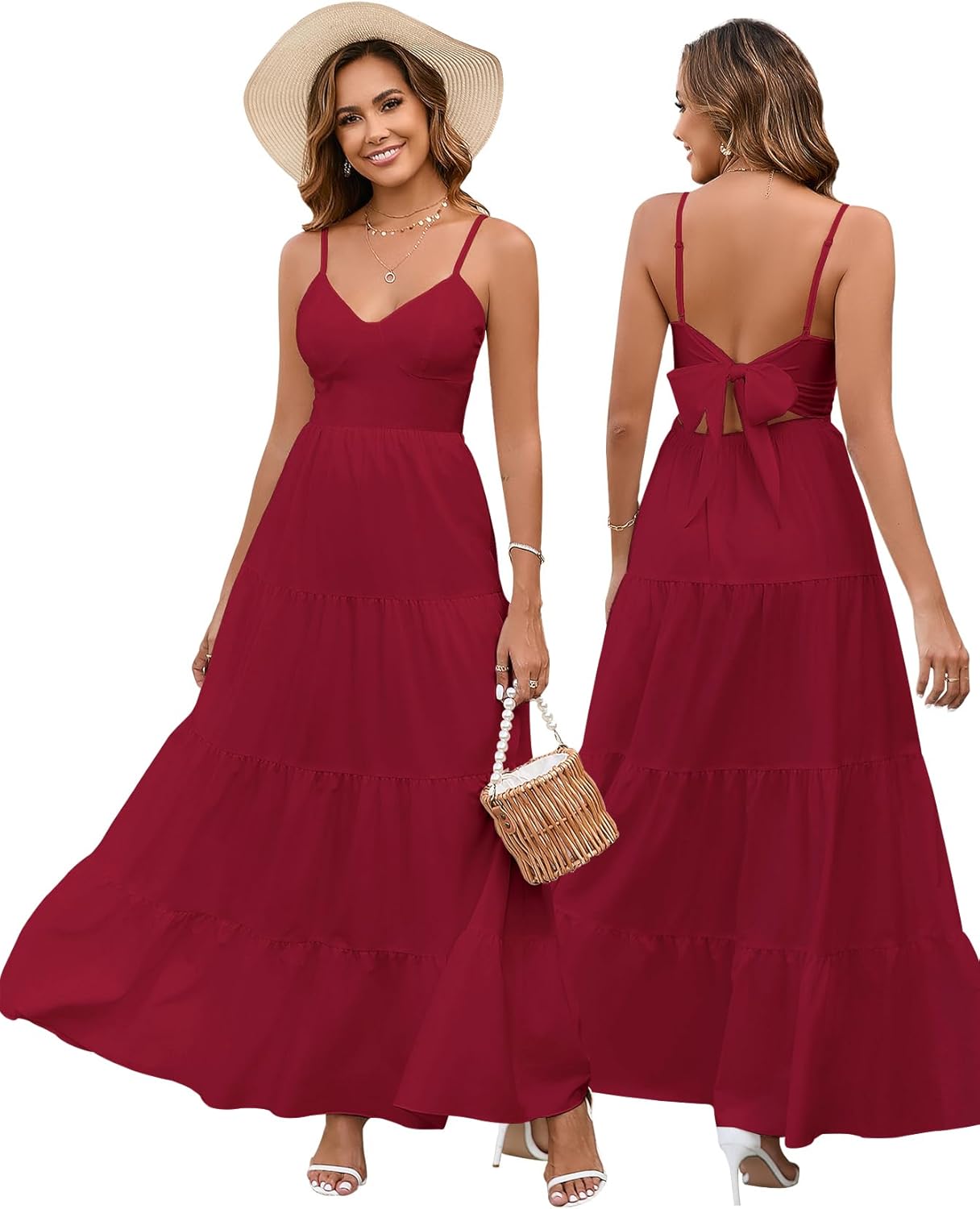 HTZMO Women Casual Summer Floral Maxi Sundress for Every Occasion