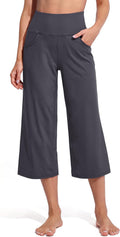 Promover Capri Pants Wide Leg Yoga Cropped Pants - Comfortable Fit non