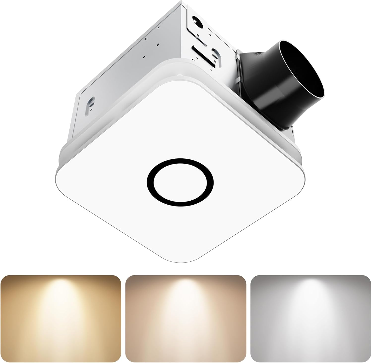 2-in-1 Bathroom Exhaust Fan with Light for Home and Hotel