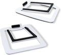 SW601 Metal Desktop Stands for 2ft'-3ft' Speakers - Tilted Steel