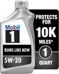 Mobil 1 Advanced Full Synthetic Motor Oil 5W-20, 6-Quart Pack