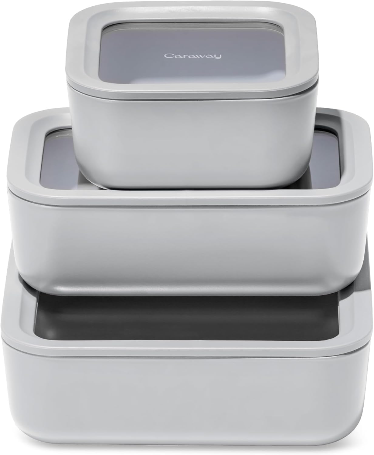 Caraway 3pc Glass Food Storage Set - Non-Toxic & Stylish
