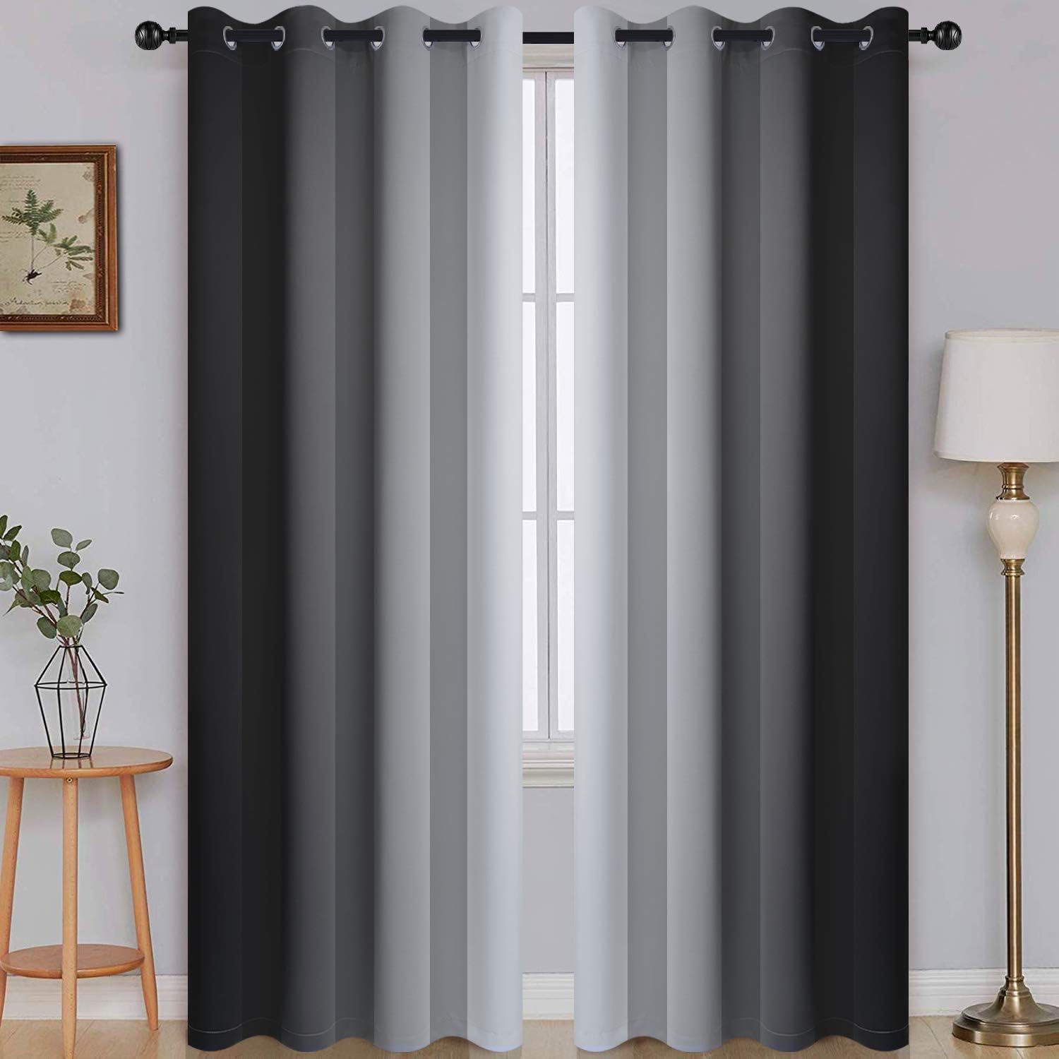 SimpleHome Ombre Room Darkening Curtains for Stylish Bedrooms