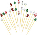 Bamboo Cocktail Picks - Festive Holiday Decor - 100 Pcs