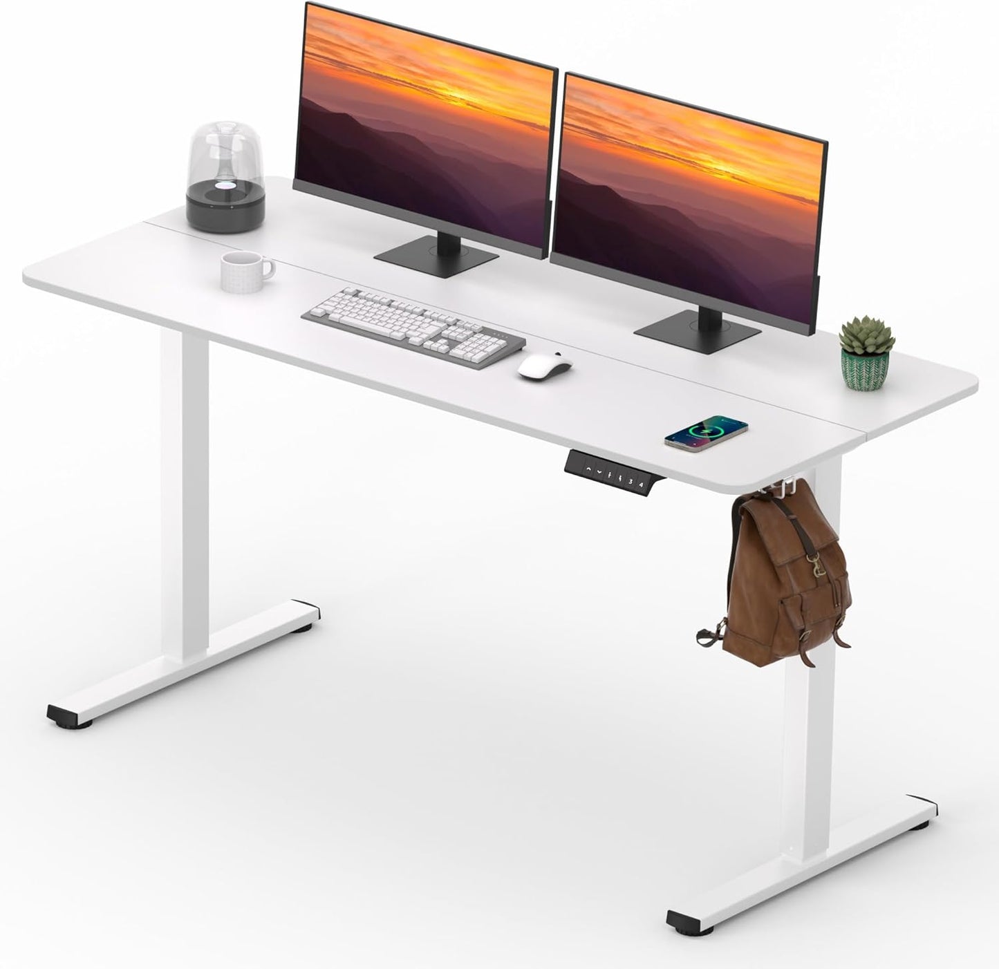 Adjustable Stand Up Desk with Memory Preset for Home Office