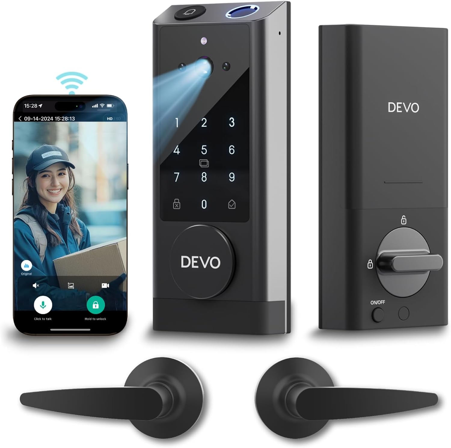 Devo G1 Smart Lock: 6-in-1 Keyless Entry with Camera