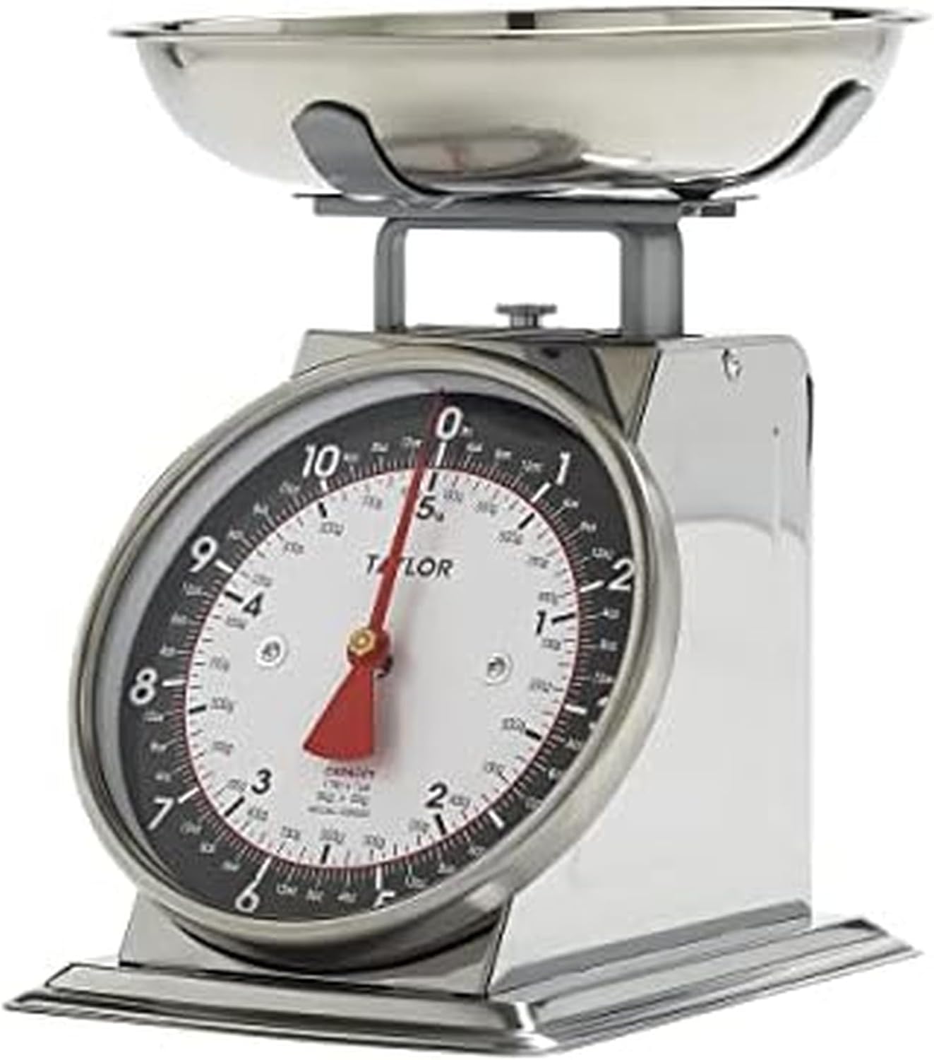 Taylor Mechanical Kitchen Food Scale with Bowl for Accurate Weighing