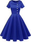 1950s Vintage Audrey Hepburn Style Cocktail Swing Dress (Style 91YZ)