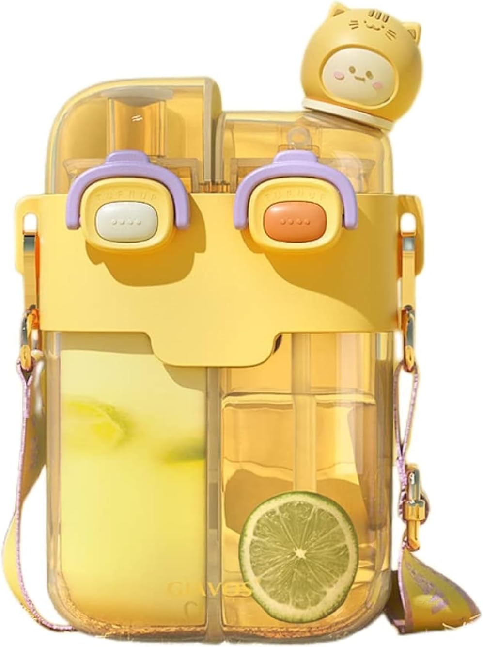 Kawaii 25oz Dual-Drink Outdoor Bottle by Aufona