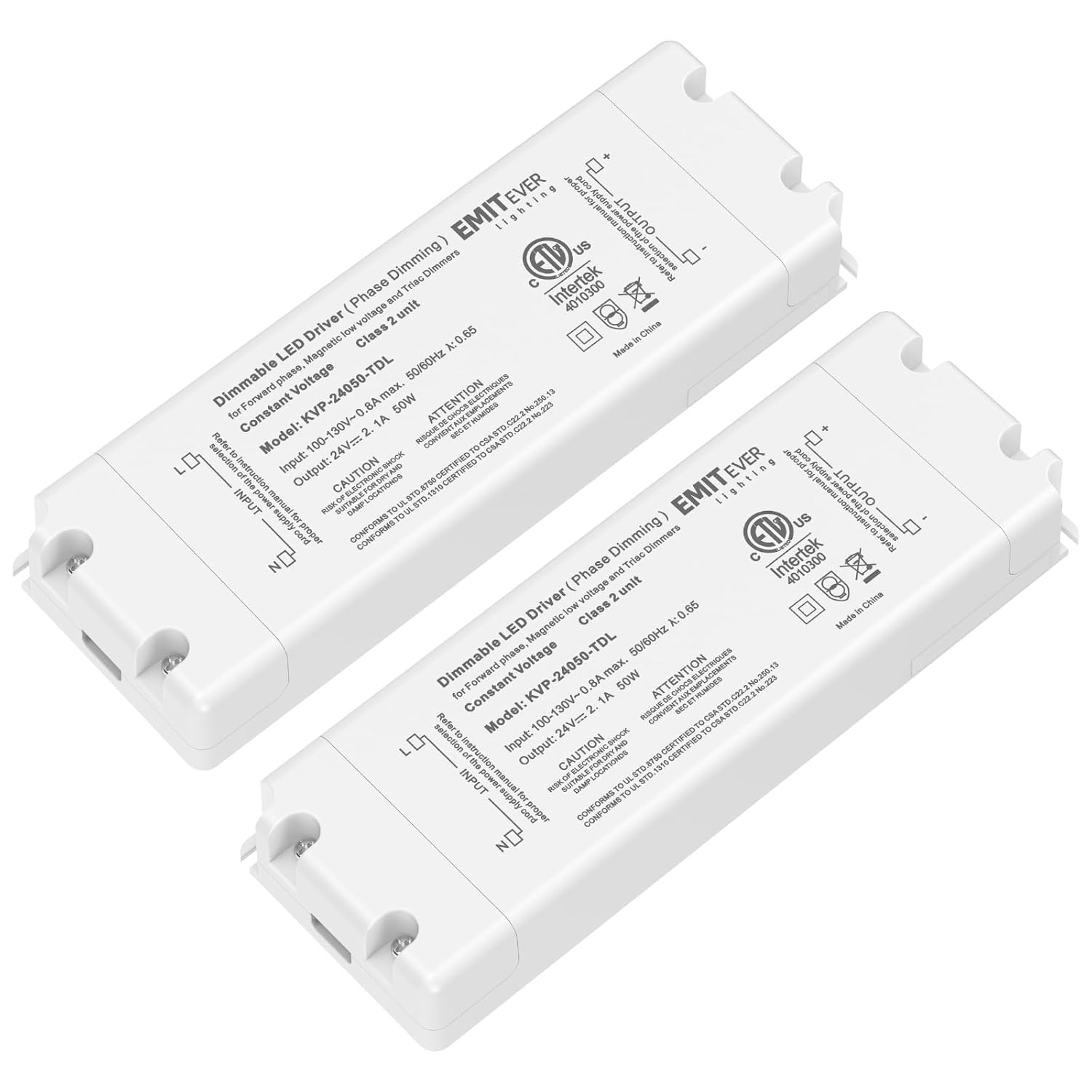 EMITEVER Triac Dimmable Driver for LED Lighting, 50W Power Supply