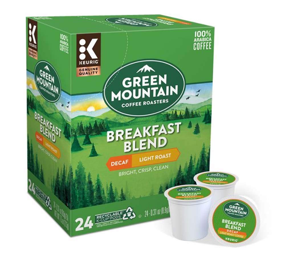 Green Mountain Decaf K-Cups - Energizing Morning Brew