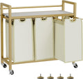 Laundry Hamper Laundry Sorter with 3 Removable Bags - 120L Capacity