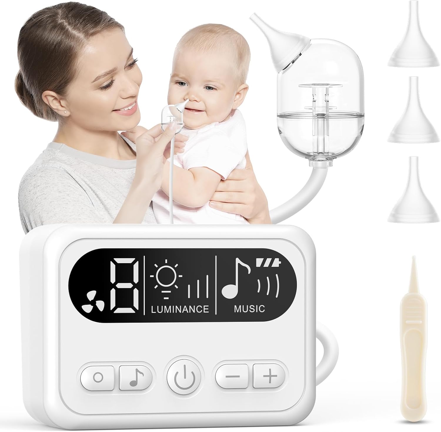2025 New Nasal Aspirator for Baby with Adjustable Suction Power