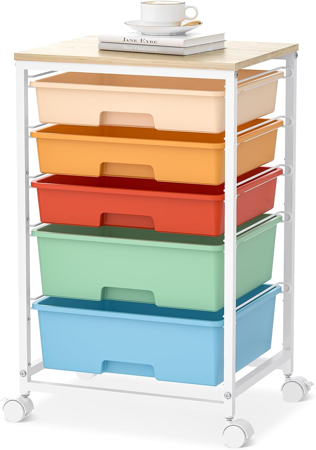Rolling Craft Cart with Drawers for Versatile Storage Solutions