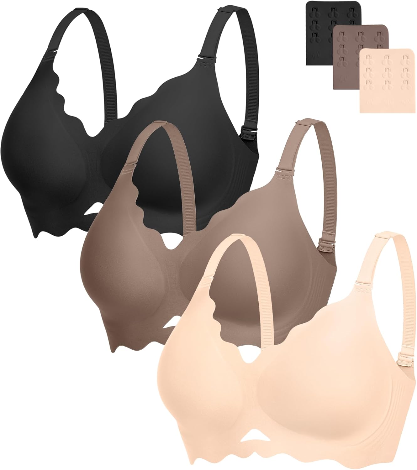 Jelly Bras for Women with Support - Wireless Seamless Comfort