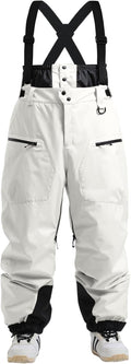 Men Snow Bibs Women Baggy Ski Pants Snowboard Overall - Warm