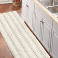 Turquoize Non-Slip Chenille Shag Bathroom Rug Runner 59x20 - Ultra