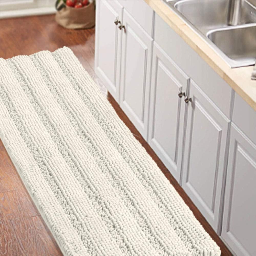 Turquoize Non-Slip Kitchen Bath Rug Runner Ultra Soft Chenille
