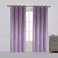 Lavender Velvet Light Blocking Drapes Set of 2 - Super Soft Panels