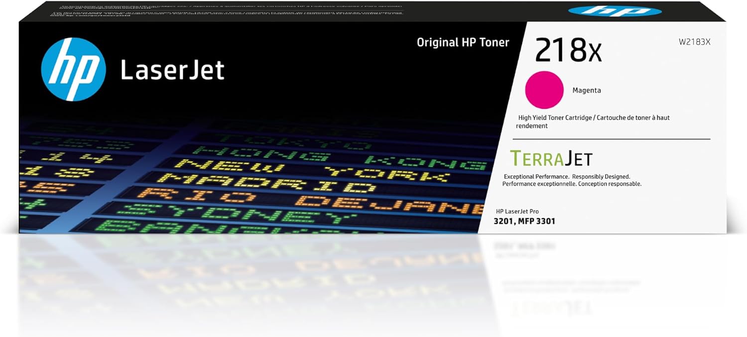 Vibrant Magenta Toner for Laserjet Pro 3201 | HP 218X High-Yield Cartridge