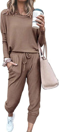 PRETTYGARDEN Women Two Piece Lounge Tracksuit Set - Comfortable Travel