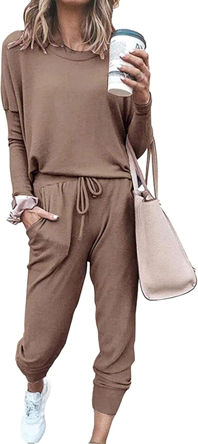 PRETTYGARDEN Women Fall 2 Piece Lounge Outfit for Comfort