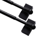 Turquoize 2 Pack Adjustable Magnetic Curtain Rods for Metal Doors - Easy Installation!