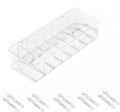 8-Compartment Clear Acrylic Charger Organizer Box - With Lid