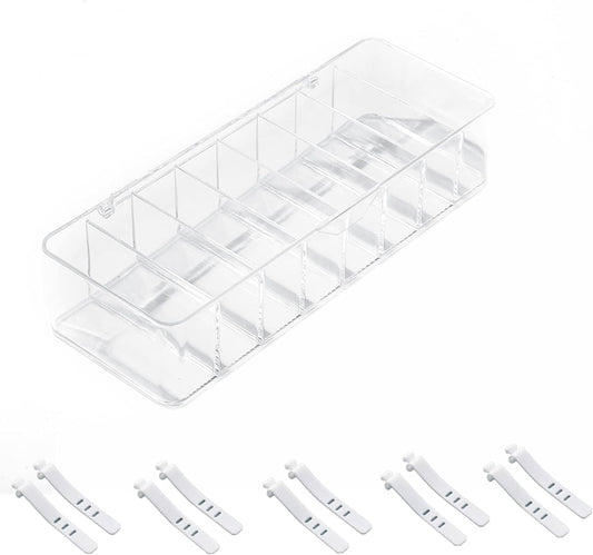 Organize Cords Easily: Clear Acrylic Charger Case