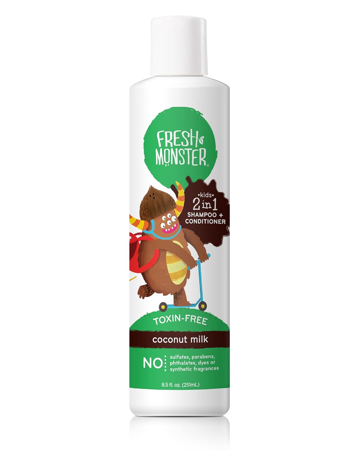 Fresh Monster Coconut Kids 2-in-1 Shampoo & Conditioner