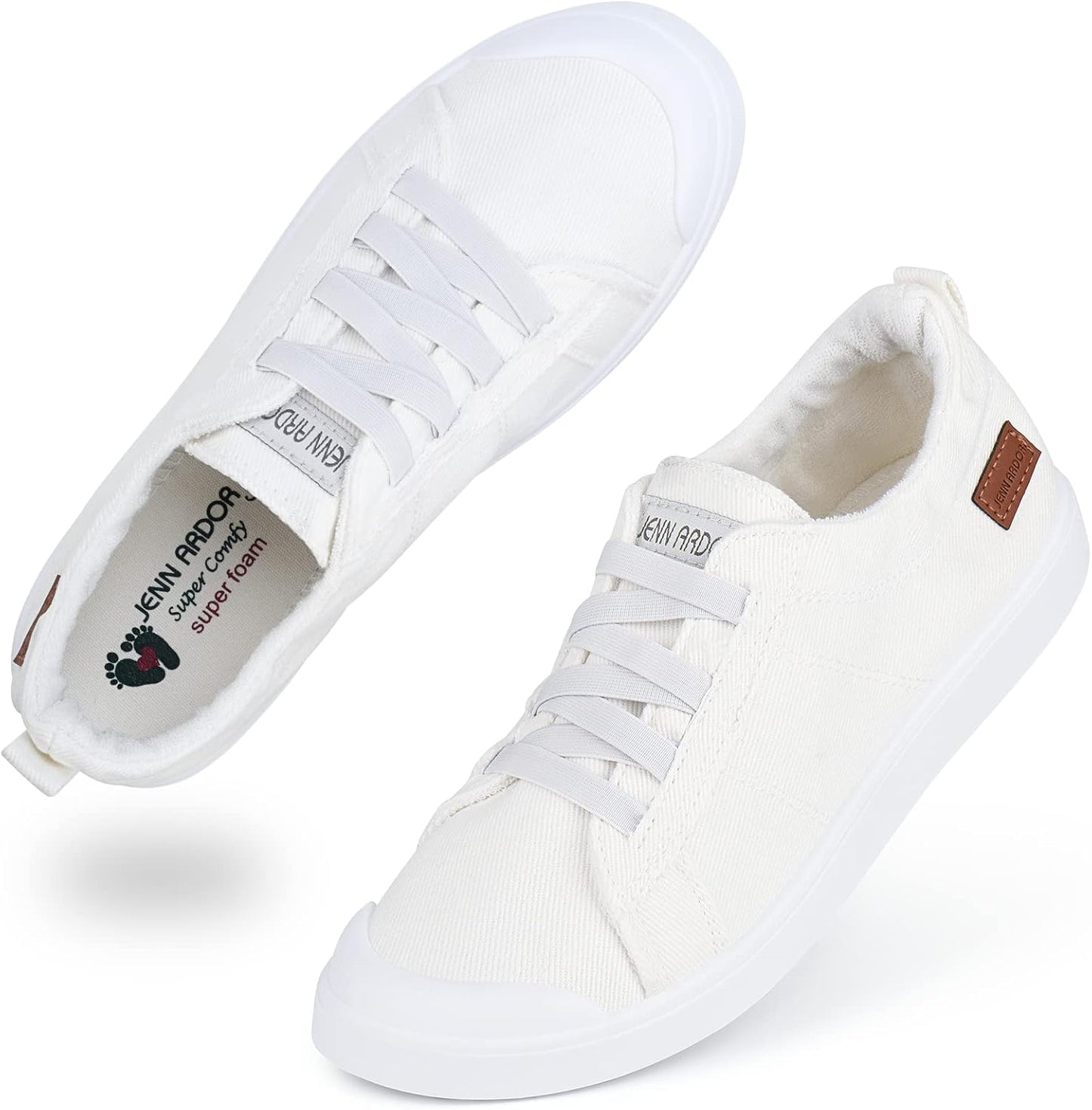JENN ARDOR Women's Canvas Sneaker Slip-ons for Casual Fashion