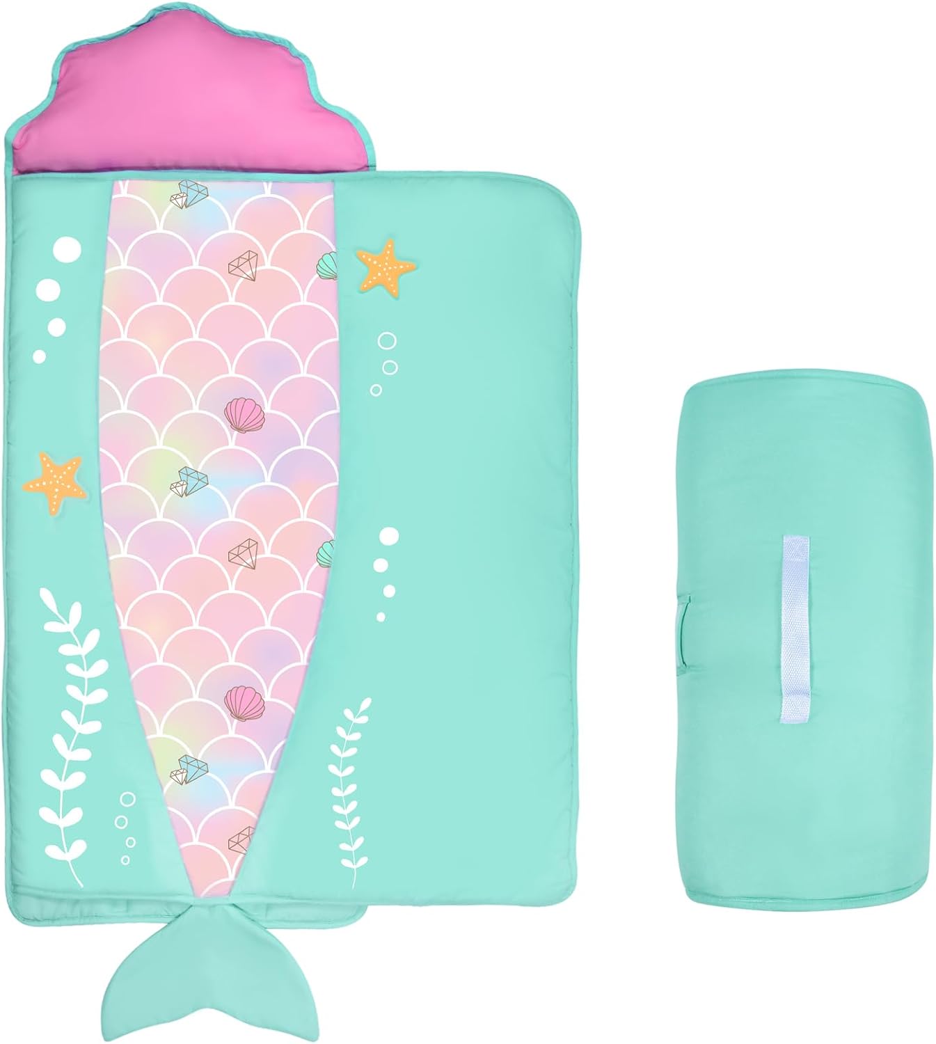 Cloele Toddler Nap Mat - Fun Mermaids Design for Cozy Naps