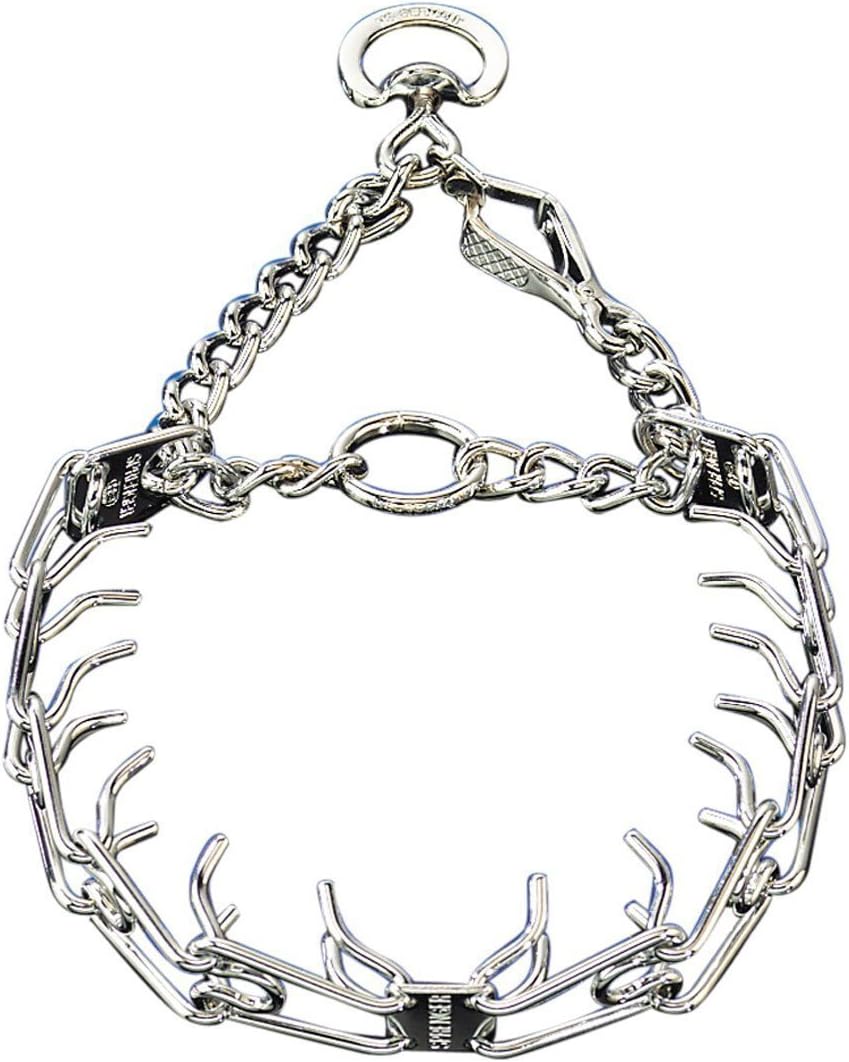 Training Prong Collar for Dogs with Quick Release Snap Design