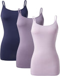 Camisole Tops for Women Bamboo Rayon 3 Pack - Soft (Style VYLY)